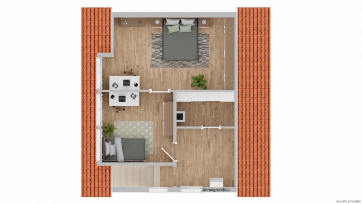 Kleines teilsaniertes Einfamilienhaus in Wohnungsgröße mit kleinem Garten für Handwerker