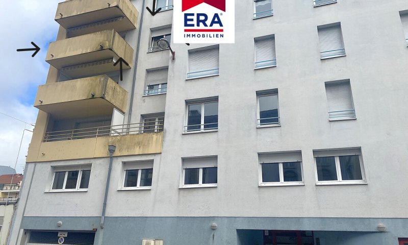 OHNE VERMITTLUNGSGEBÜHREN - EIGENTUMSWOHNUNG MIT BALKON IM ZENTRUM VON SARREGUEMINES/FR, NÄHE SB