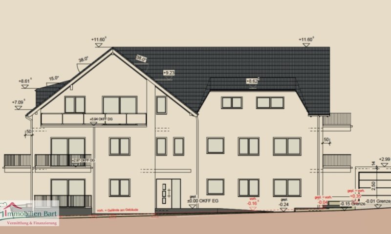 LOSHEIM AM SEE: 109 M² PENTHOUSEWOHNUNG MIT LOGGIA