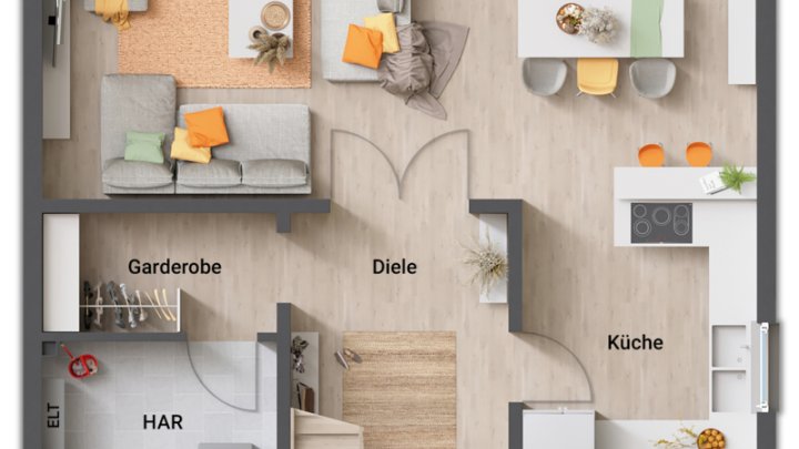 MASSIV GEBAUTE STADTVILLA AUF 8,4 AR DIREKTE GRENZE L-REMICH!