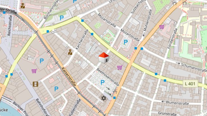 Sanierte 2,5-ZKB mit EBK am Beethovenplatz, perfekte City-Lage