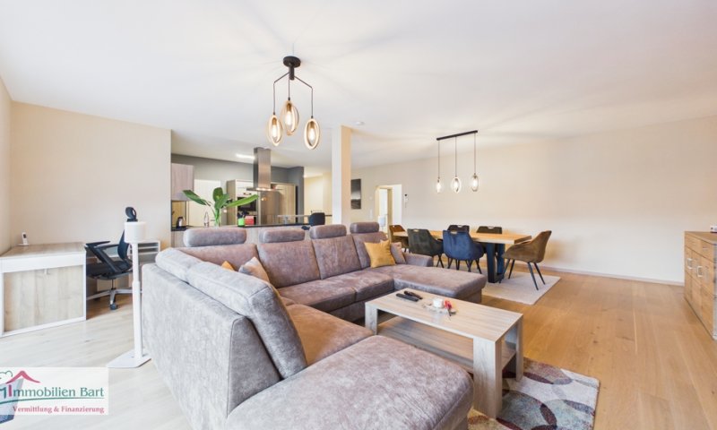 PALZEM (GRENZE LUXEMBURG): MODERNE, HELLE 120 M² WOHNUNG / 2 SCHLAFZIMMER / BALKON