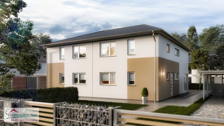 GRENZNÄHE: NEUBAU (DHH) MIT GRUNDSTÜCK