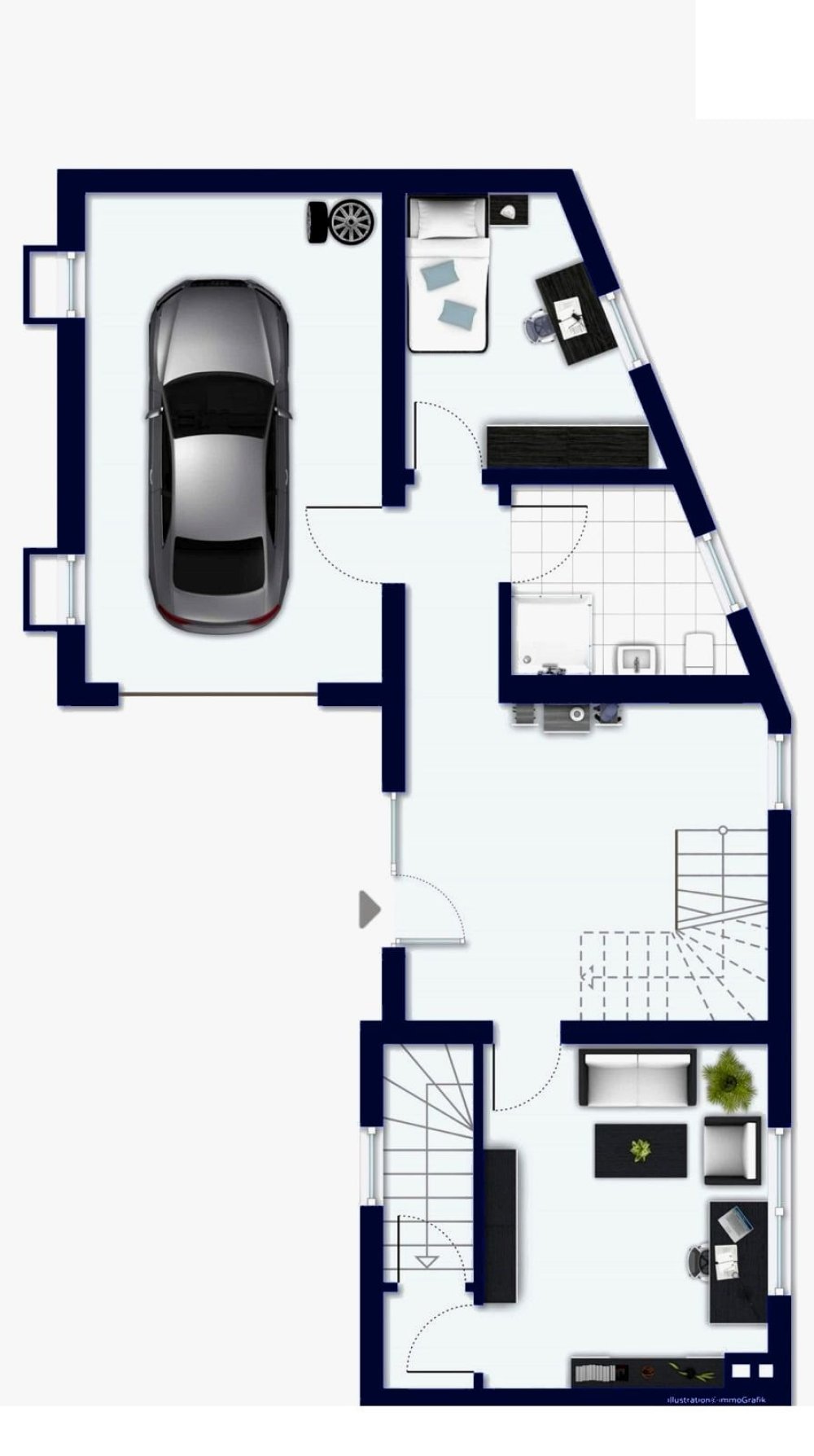 Grundriss Neubau (Erdgeschoss)