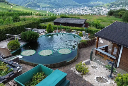 Gartenhaus inkl. Teich