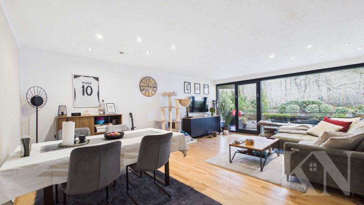 Top-Lage: Erdgeschosswohnung mit Balkon, TG-Stellplatz & Wellnessbereich in Saarbrücken-Rotenbühl