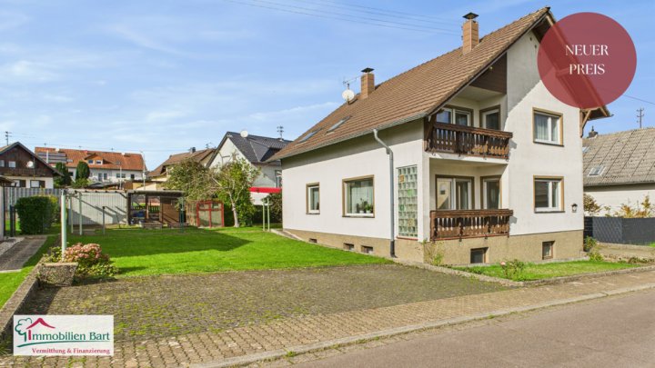 GRENZNÄHE: FREISTND. WOHNHAUS / 200 M² WFL. / GARTEN + GARAGE IN TOP WOHNLAGE