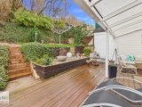 Terrasse mit Zugang zum eigenen Waldteil