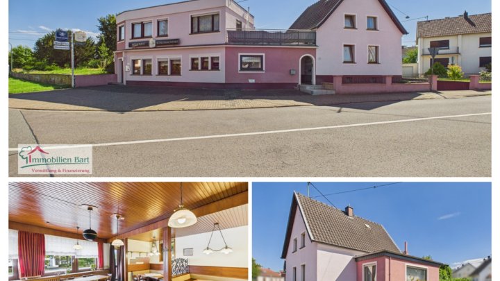 GASTSTÄTTE / WOHNHAUS MIT ELW / VIELSEITIGE VERWENDUNG / TOP LAGE VON MERZIG-HILBRINGEN