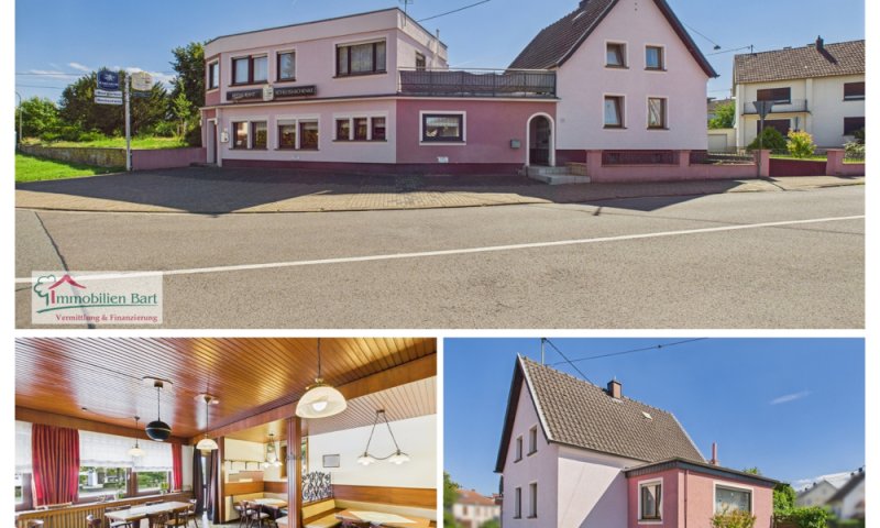 GASTSTÄTTE / WOHNHAUS MIT ELW / VIELSEITIGE VERWENDUNG / TOP LAGE VON MERZIG-HILBRINGEN
